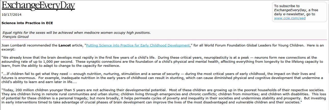 science into practice